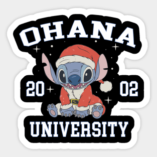 Ohana means family - Christmas Stitch Sticker